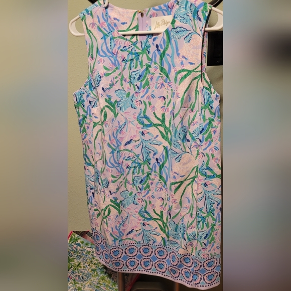 Lilly pulitzer Multi Seacret Escape Edita Shift Dress Size 4 - Picture 2 of 4